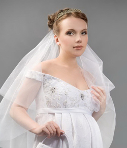 свадебное платье беременной
