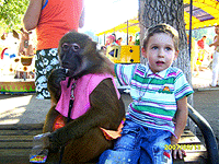 Ребенок и обезьяна